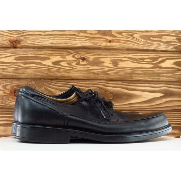 Bass & Co Shoes Sz 10 M Black Derby Oxfords Leather Men Norwood - Picture 4 of 9